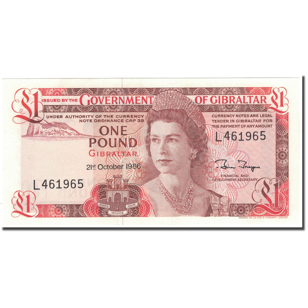 Banknote, Gibraltar, 1 Pound, 1986-10-21, KM:20d, UNC(65-70)