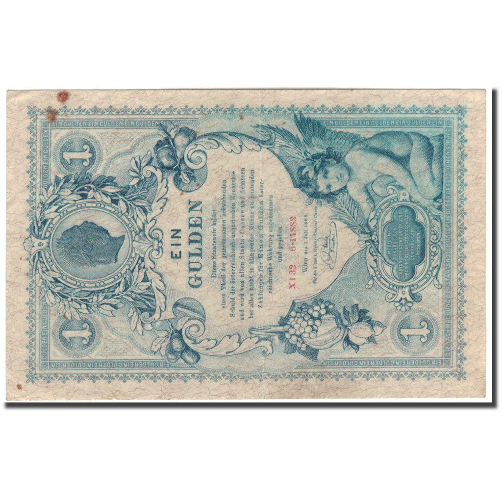 Banknote, Austria, 1 Gulden, 1888-07-01, KM:A156, AU(50-53)