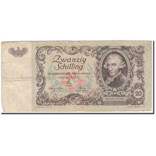 Banknote, Austria, 20 Schilling, 1950-01-02, KM:129a, F(12-15)