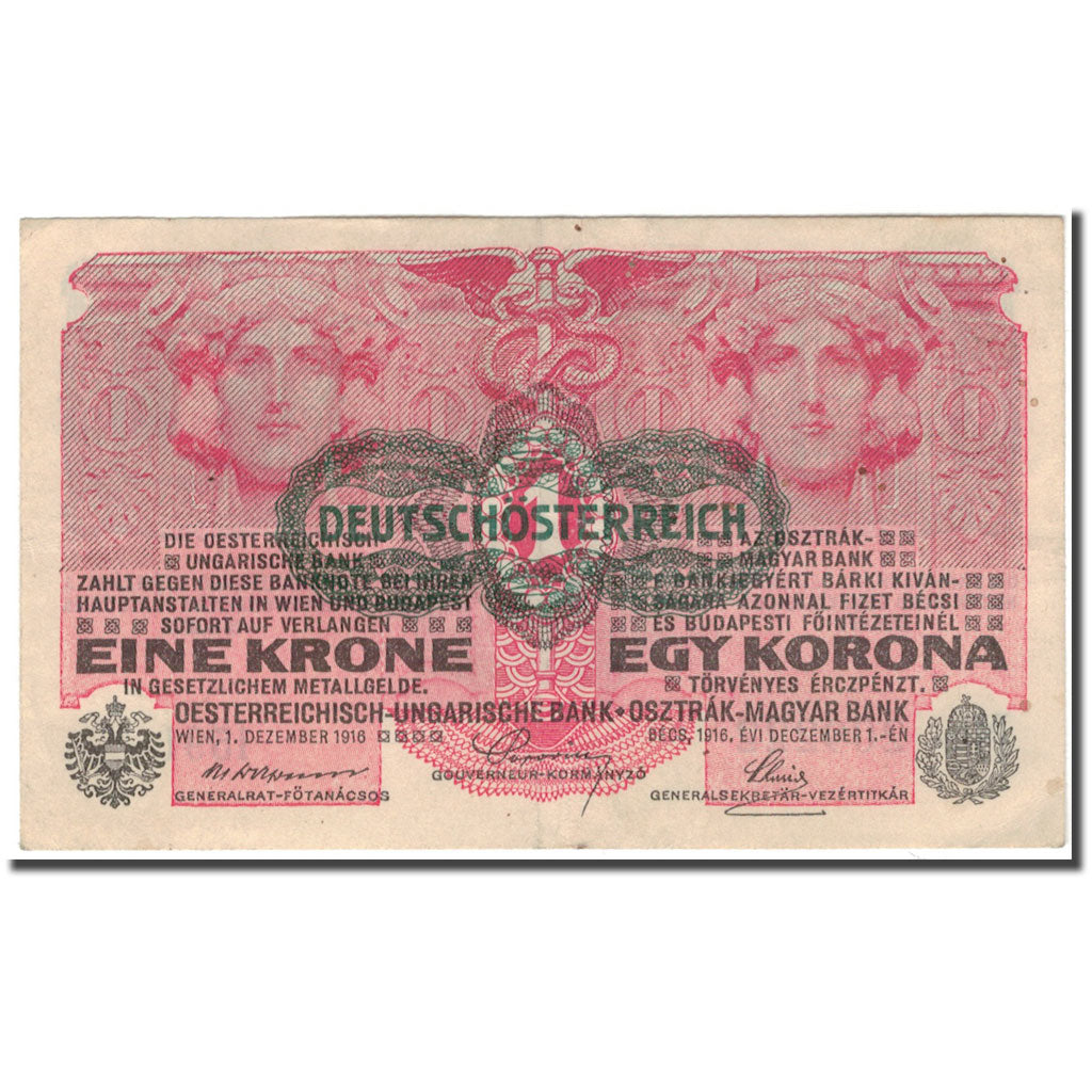 Banknote, Austria, 1 Krone, 1919, KM:49, AU(55-58)