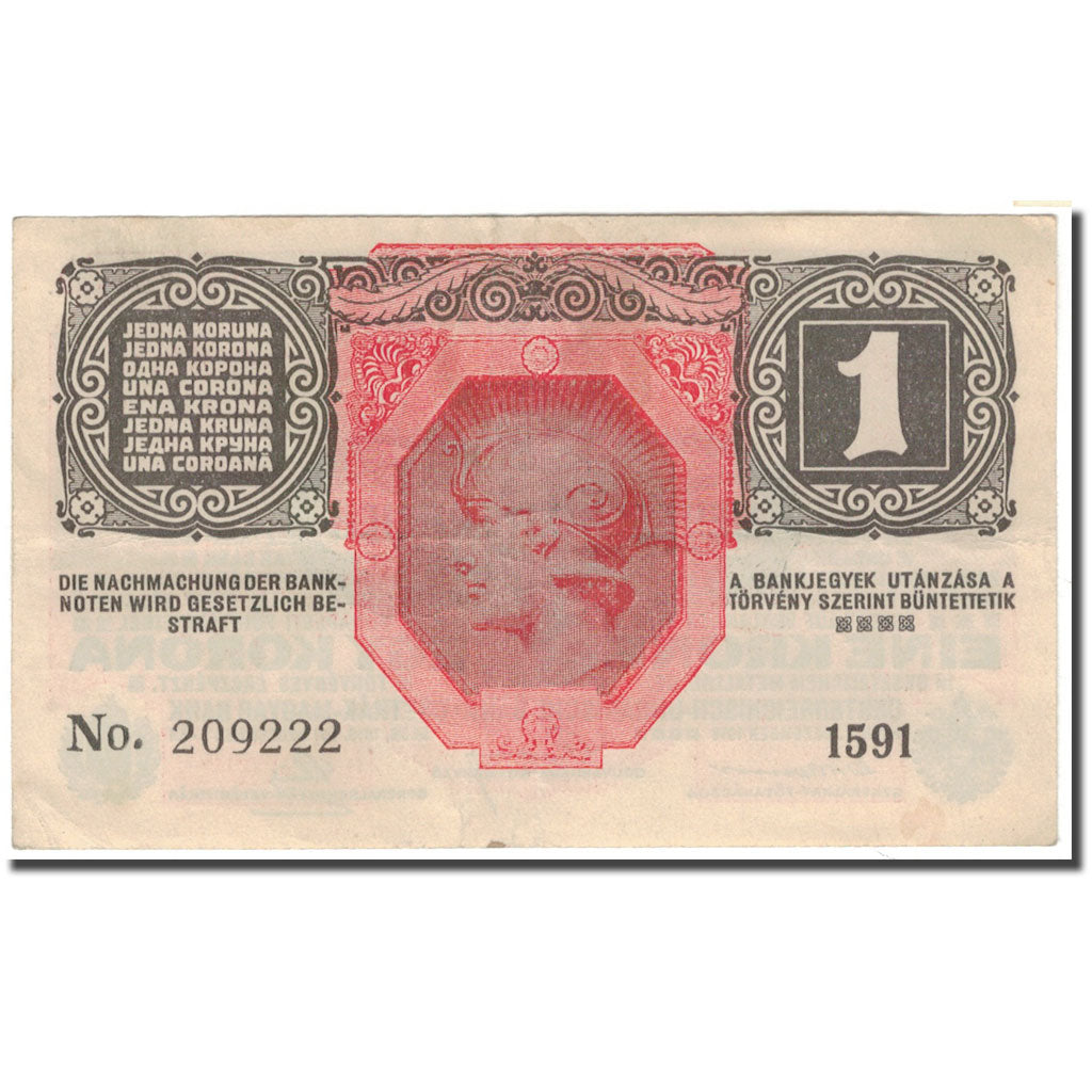 Banknote, Austria, 1 Krone, 1919, KM:49, AU(55-58)