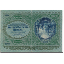 Banknote, Austria, 100,000 Kronen, 1922-01-02, KM:81, VF(30-35)