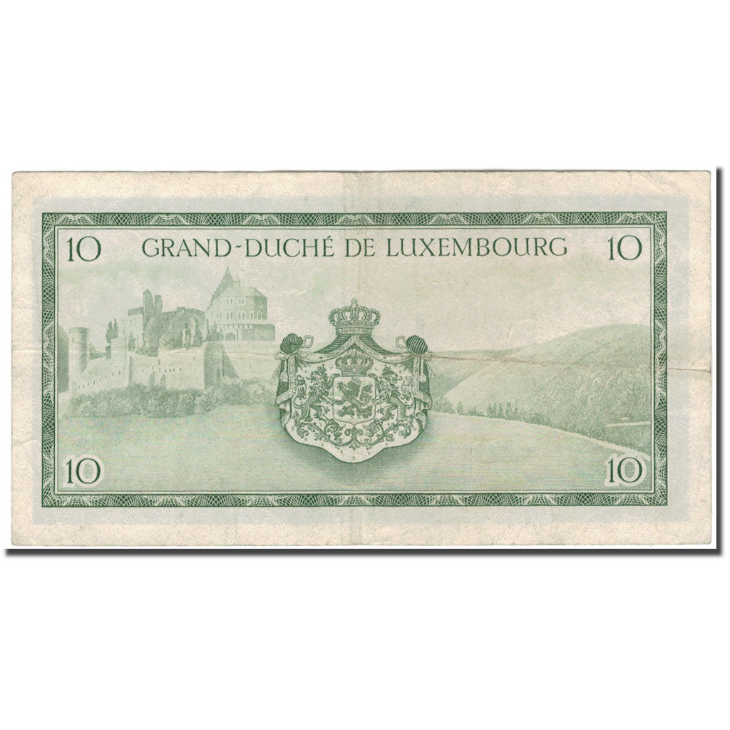 Banknote, Luxembourg, 10 Francs, 1954, KM:48a, VF(30-35)