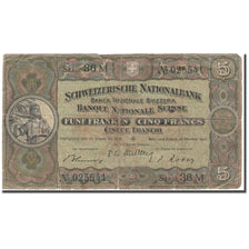 Banknote, Switzerland, 5 Franken, 1947-10-16, KM:11m, VF(30-35)