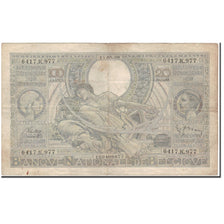 Banknote, Belgium, 100 Francs-20 Belgas, 1939-05-17, KM:107, VF(30-35)