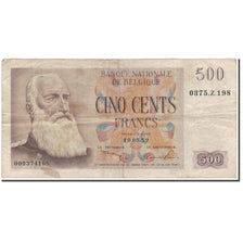 Banknote, Belgium, 500 Francs, 1952-05-10, KM:130a, VF(20-25)