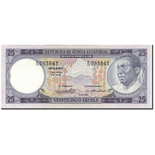 Biljet, Equatoriaal Guinea, 25 Ekuele, 1975-07-07, KM:9, NIEUW