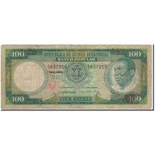 Banknote, Equatorial Guinea, 100 Ekuele, 1975-07-07, KM:6, VG(8-10)