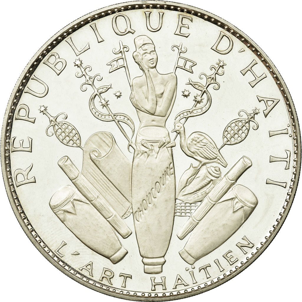 Coin, Haiti, 25 Gourdes, 1967, MS(63), Silver, KM:67.1