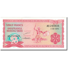 Banknote, Burundi, 20 Francs, 1979-06-01, KM:27A, UNC(65-70)