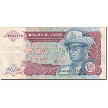 Billet, Zaïre, 50,000 Zaïres, 1991-04-24, KM:40a, TB