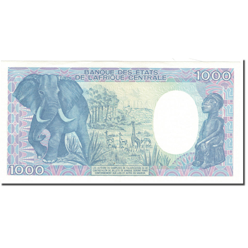 Banknote, Central African Republic, 1000 Francs, 1990-01-01, KM:16, UNC(65-70)