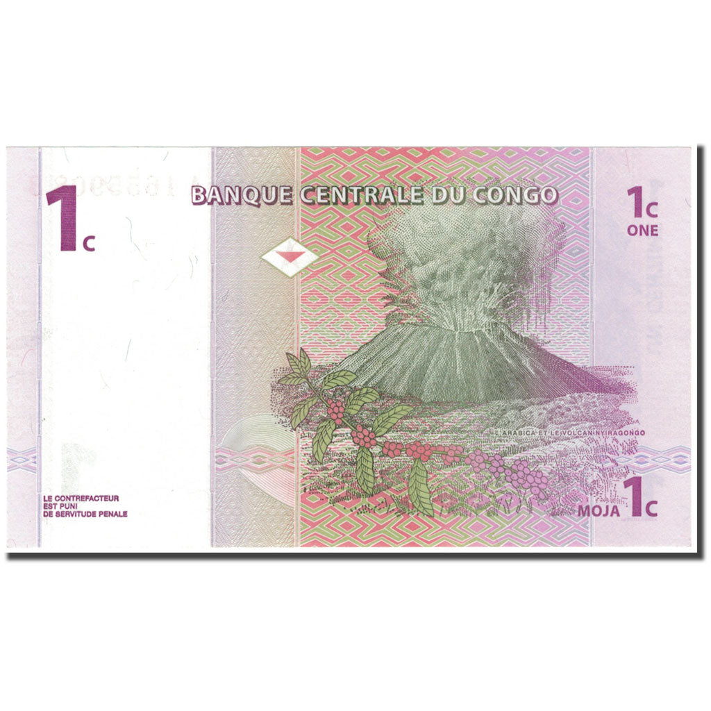 Banknot, Republika Demokratyczna Konga, 1 Centime, 1997-11-01, KM:80a