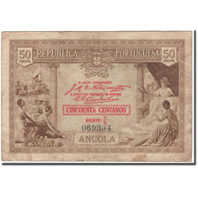 Banknote, Angola, 50 Centavos, 1923, KM:63a, VF(30-35)
