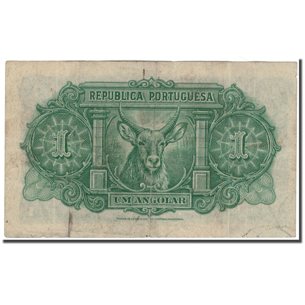 Banknote, Angola, 1 Angolar, 1926-08-14, KM:64, VF(20-25)
