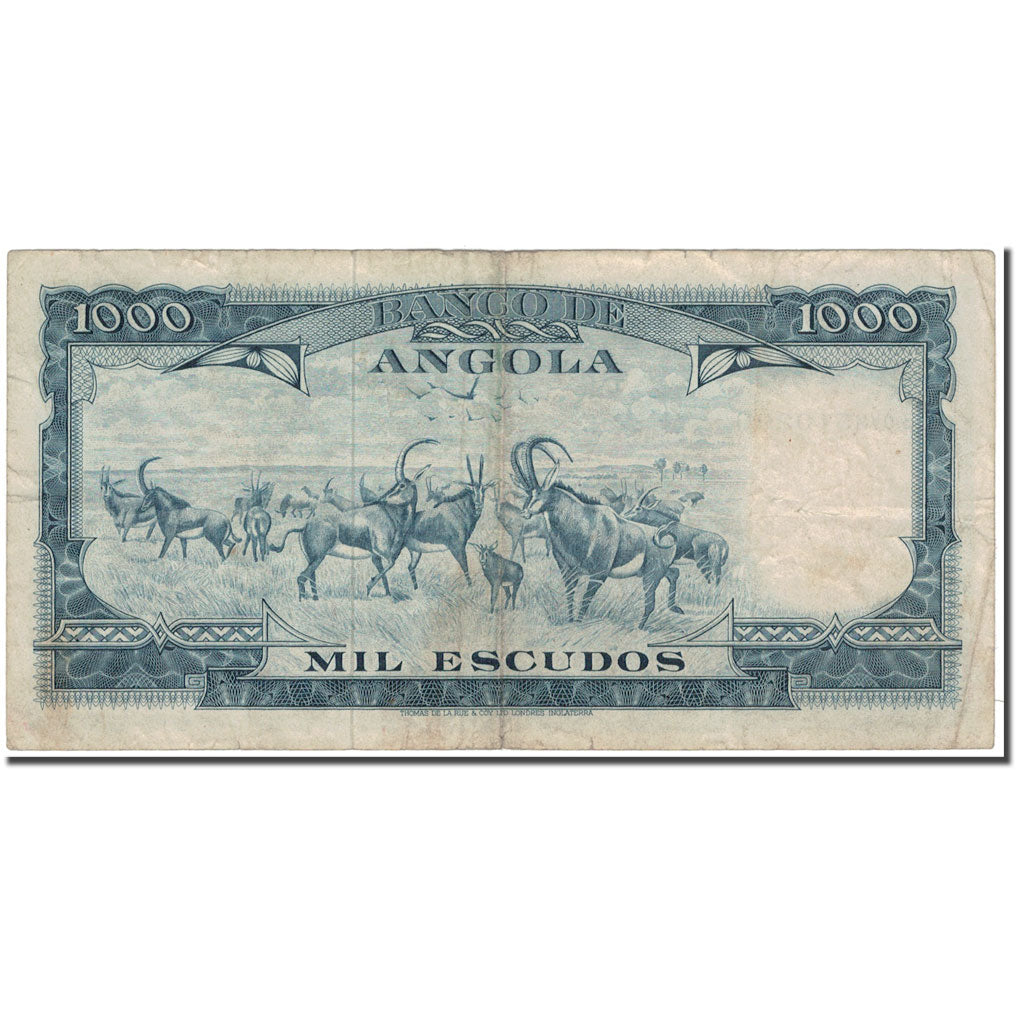 Billet, Angola, 1000 Escudos, 1962-06-10, KM:96, TB