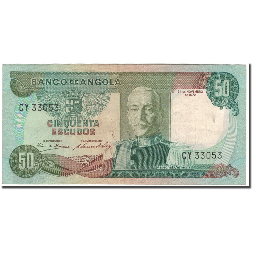 Banknote, Angola, 50 Escudos, 1972-11-24, KM:100, EF(40-45)
