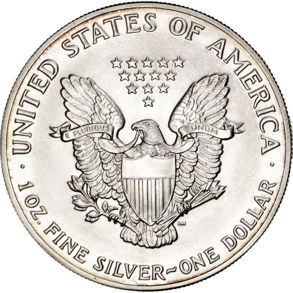 UNITED STATES, Dollar, 1991, U.S. Mint, KM #273, MS(63), Silver, 40.6, 31.29