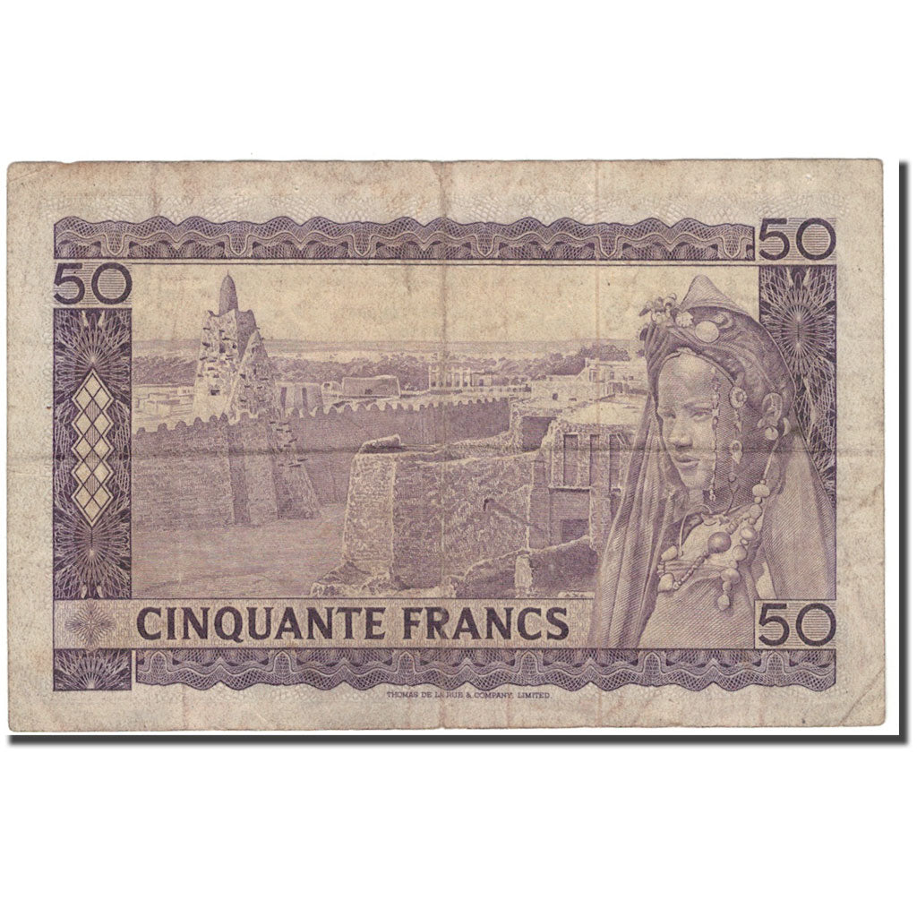 Banknote, Mali, 50 Francs, 1960-09-22, KM:6a, VF(20-25)