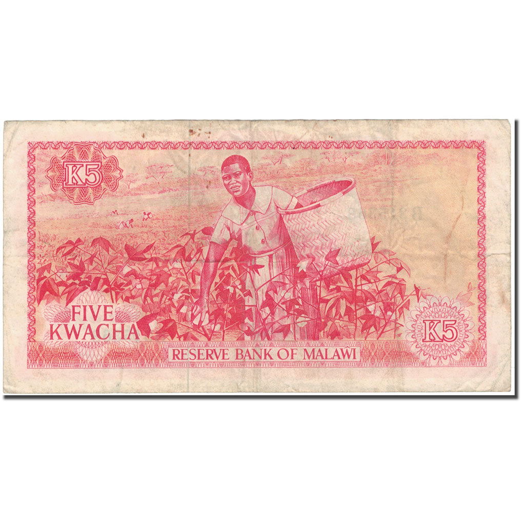 Banknote, Malawi, 5 Kwacha, 1973, KM:11a, VF(20-25)