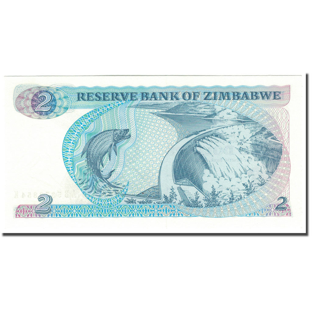 Geldschein, Simbabwe, 2 Dollars, 1983, KM:1b, UNZ