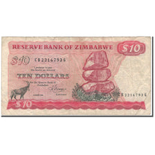 Banknote, Zimbabwe, 10 Dollars, 1983, KM:3d, F(12-15)