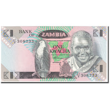 Banknote, Zambia, 1 Kwacha, Undated (1980-88), KM:23b, UNC(65-70)