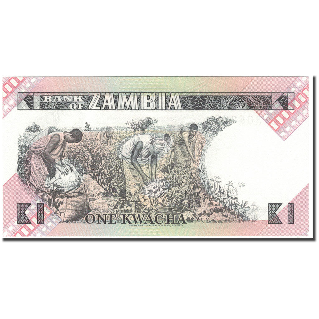 Banknote, Zambia, 1 Kwacha, Undated (1980-88), KM:23b, UNC(65-70)