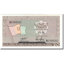 Banknote, Rwanda, 20 Francs, 1976-01-01, KM:6e, UNC(65-70)
