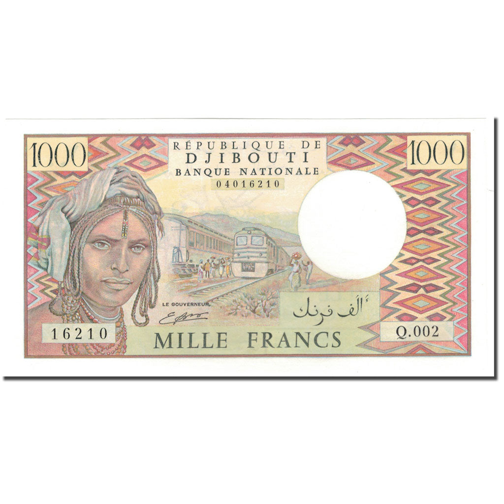 Banknote, Djibouti, 1000 Francs, 1991, KM:37c, UNC(65-70)