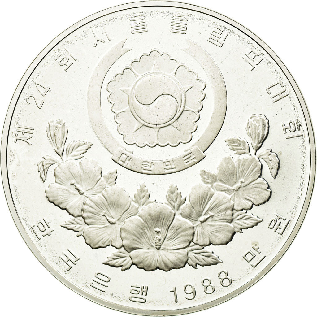 Coin, KOREA-SOUTH, 10000 Won, 1988, MS(65-70), Silver, KM:75