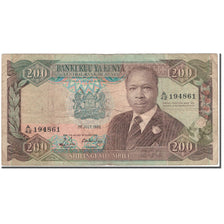 Banknote, Kenya, 200 Shillings, 1988-07-01, KM:23Ac, VF(20-25)