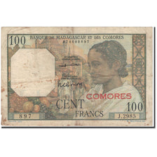 Banknote, Comoros, 100 Francs, 1963, KM:3b, VF(20-25)
