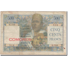 Banknote, Comoros, 500 Francs, 1963, KM:4b, VF(20-25)