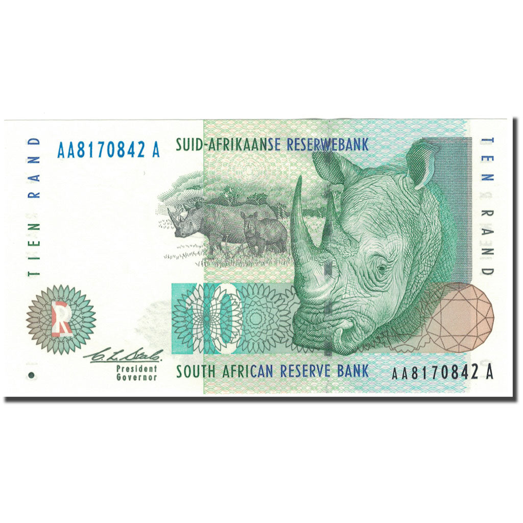 Banknote, South Africa, 10 Rand, 1993, KM:123a, UNC(65-70)