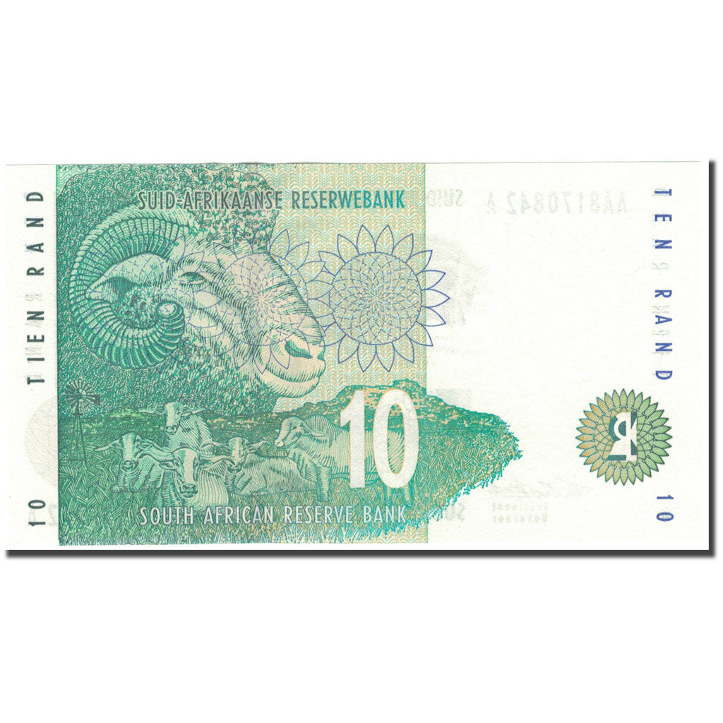 Banknote, South Africa, 10 Rand, 1993, KM:123a, UNC(65-70)
