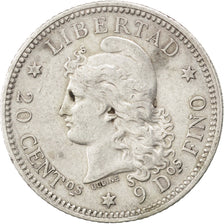 Argentina, 20 Centavos, 1882, BB, Argento, KM:27