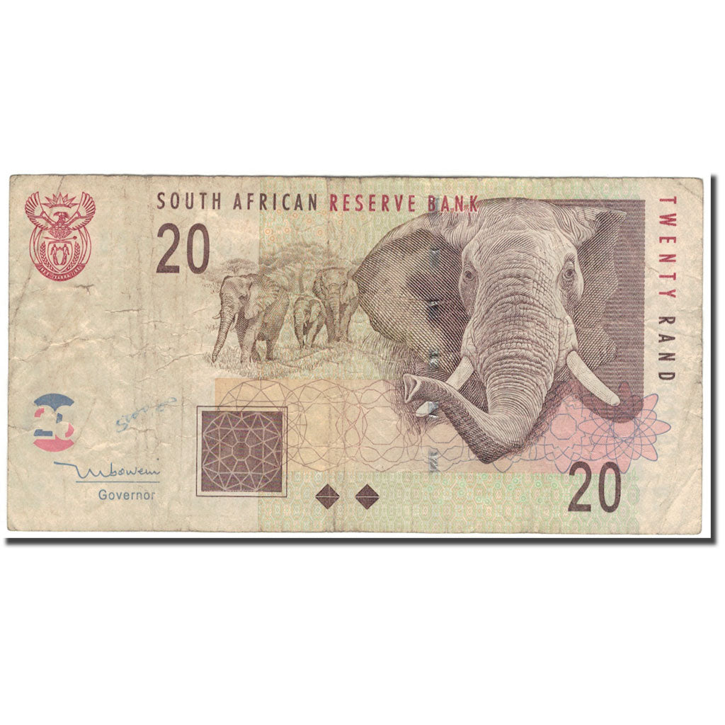 Banknote, South Africa, 20 Rand, 1999, KM:124b, F(12-15)