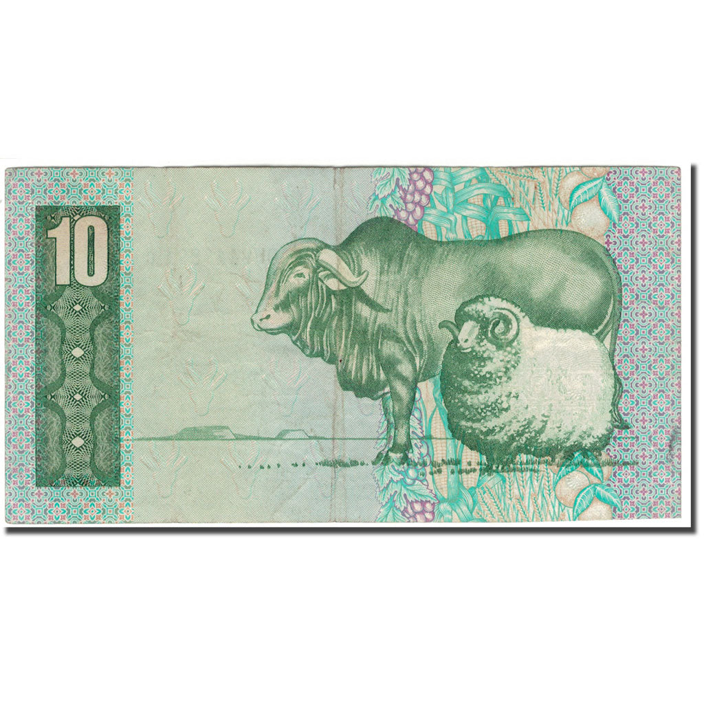 Banknote, South Africa, 10 Rand, 1982-1985, KM:120e, VF(30-35)
