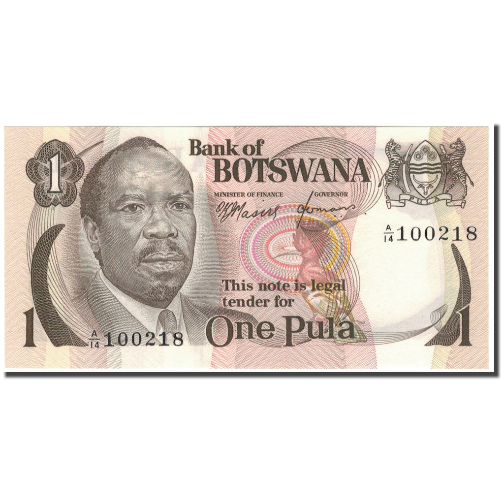 Geldschein, Botswana, 1 Pula, 1976, KM:1a, UNZ