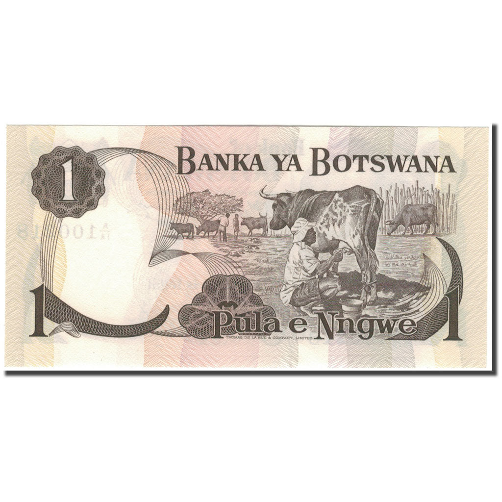 Geldschein, Botswana, 1 Pula, 1976, KM:1a, UNZ
