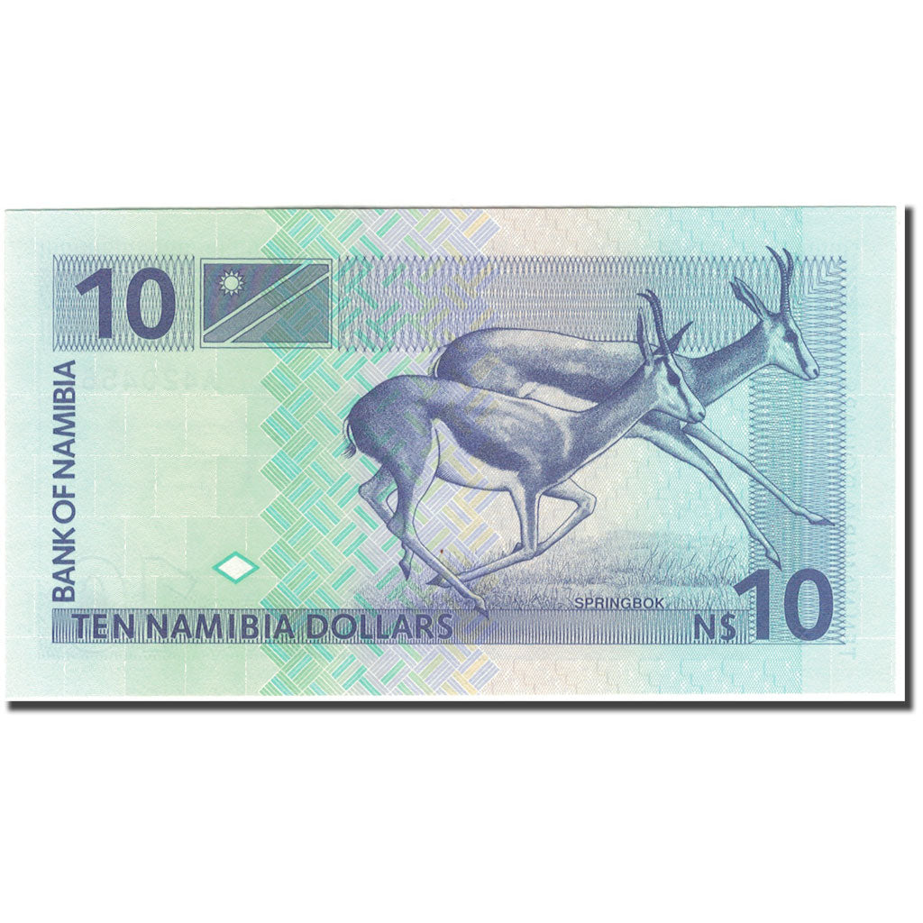 Banknote, Namibia, 10 Namibia dollars, 1993, KM:1a, UNC(65-70)