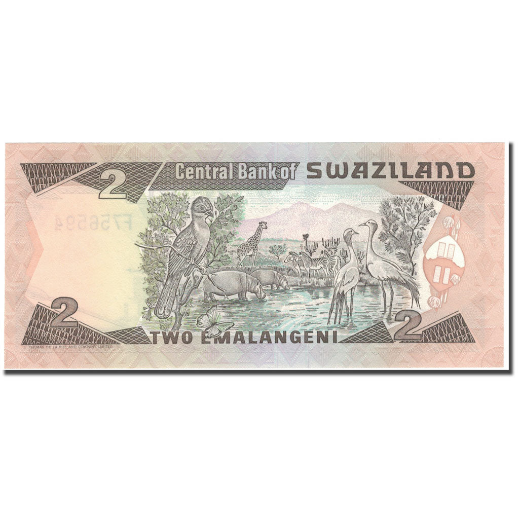 Banknote, Swaziland, 2 Emalangeni, 1987, KM:13a, UNC(65-70)