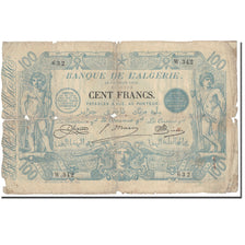 Banknote, Algeria, 100 Francs, 1919-02-26, KM:74, AG(1-3)