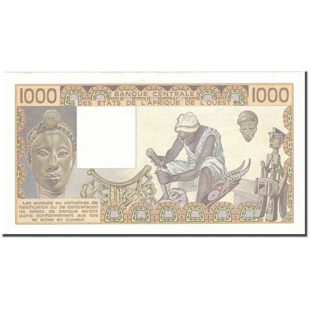 Banknote, West African States, 1000 Francs, 1985, KM:107Af, UNC(64)