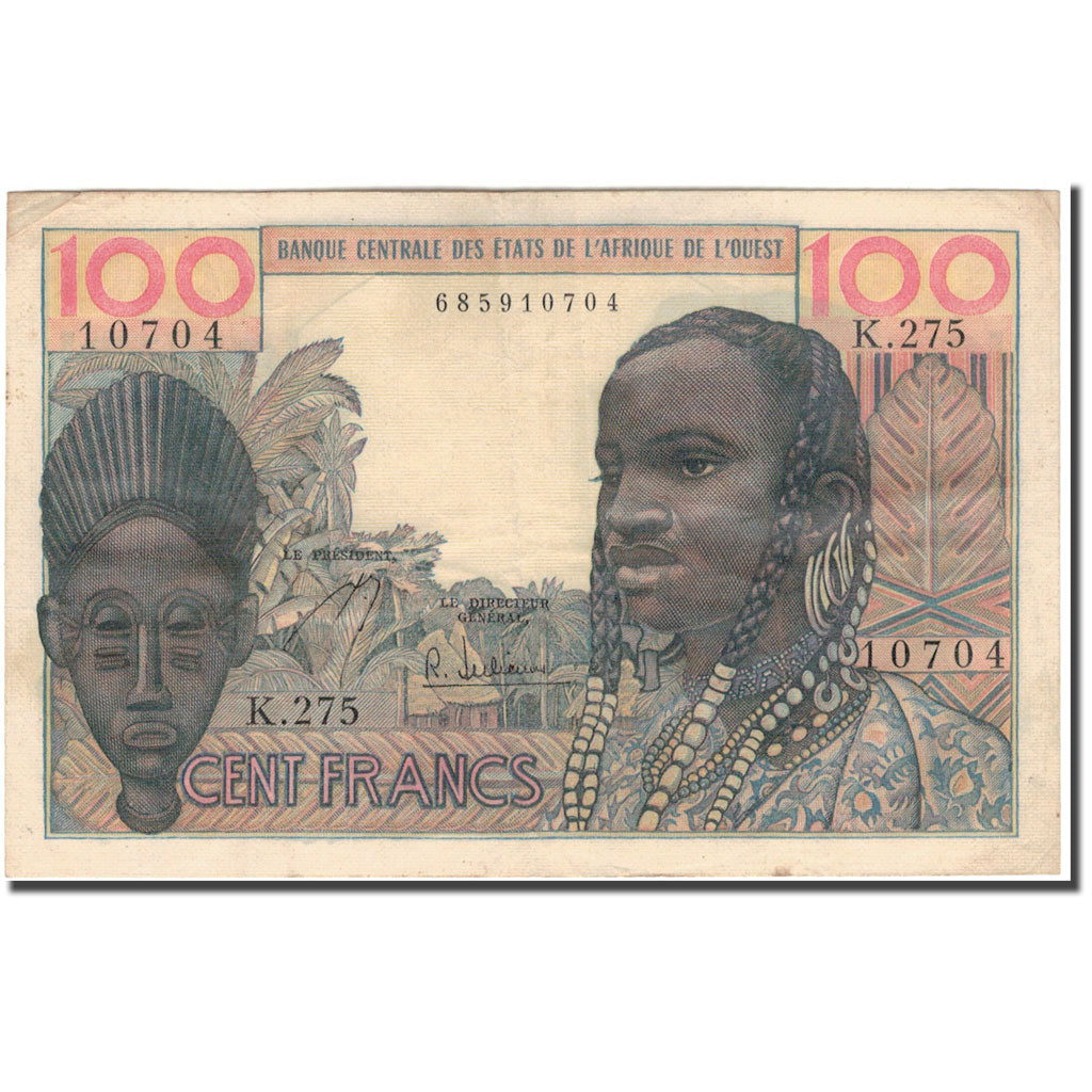 Geldschein, West African States, 100 Francs, KM:701Ka, S+