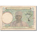 Billet, French West Africa, 5 Francs, 1942-05-06, KM:25, TTB