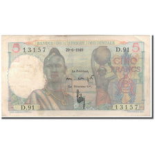 Billet, French West Africa, 5 Francs, 1949-06-29, KM:36, TB+