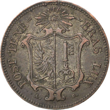 SWISS CANTONS, 5 Centimes, 1847, KM #133, EF(40-45), Billon, 1.86