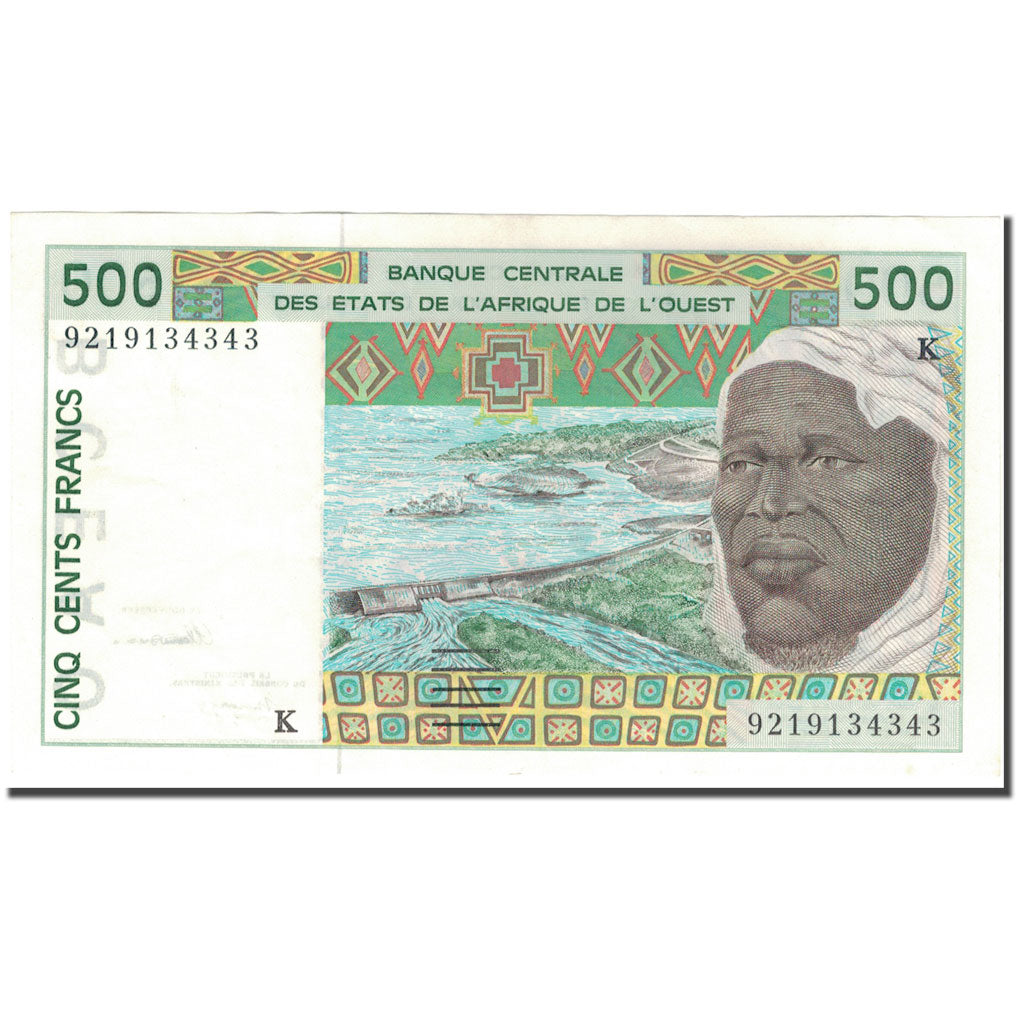 Biljet, West Afrikaanse Staten, 500 Francs, KM:710Kb, SUP